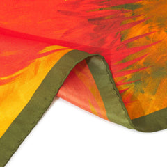 Silk scarf "Red Flower"