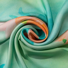 Silk Scarf "Pink Lotus Bloom"