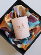 Gift box Cherisse X Moods Candles -Silk scarf and natural scented candle
