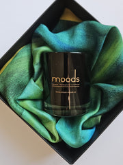Gift box Cherisse X Moods Candles -Silk scarf and natural scented candle
