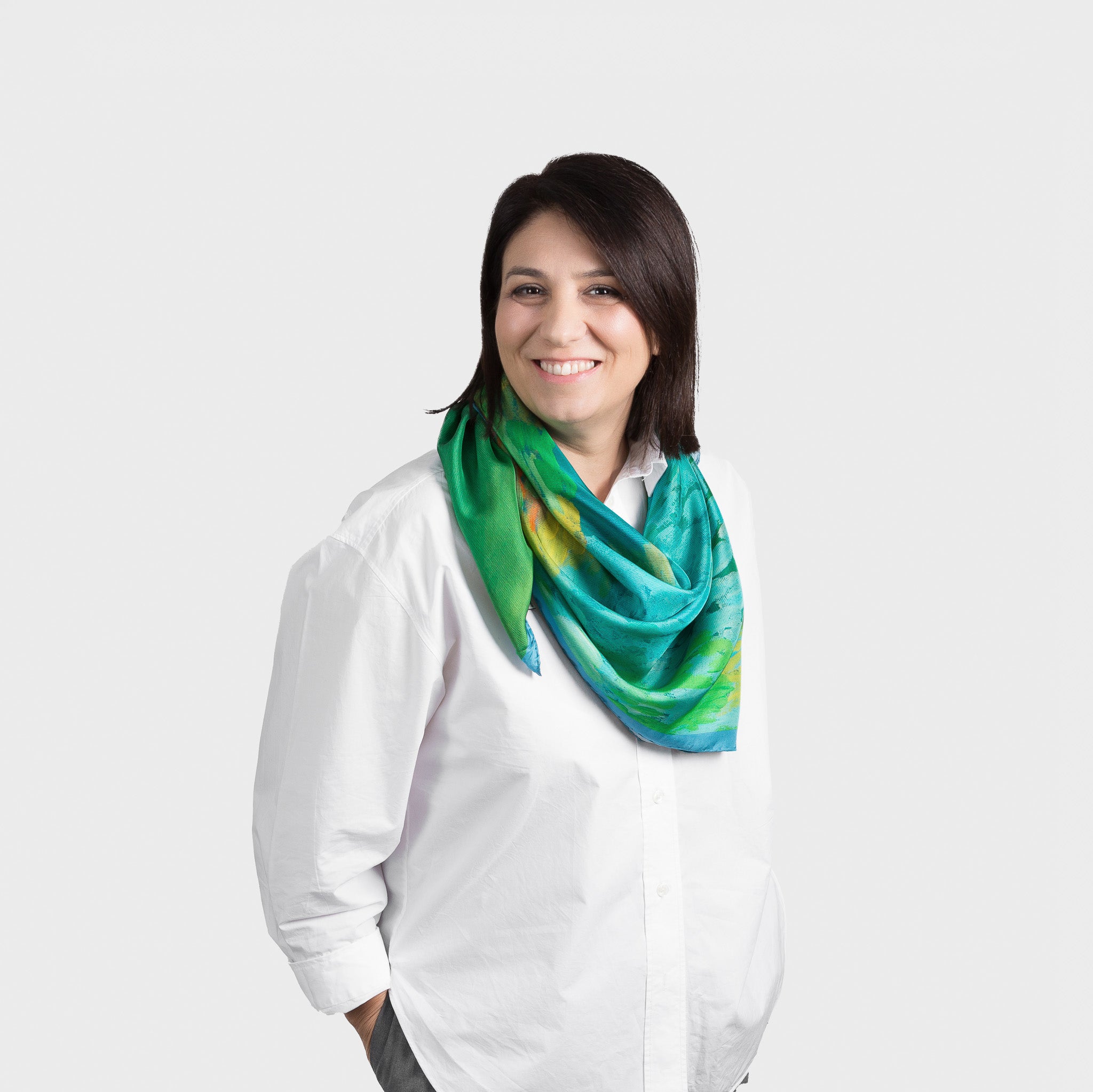 Silk scarf “My Delta”