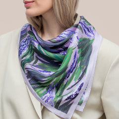 Silk Scarf "Lavander scented dream"