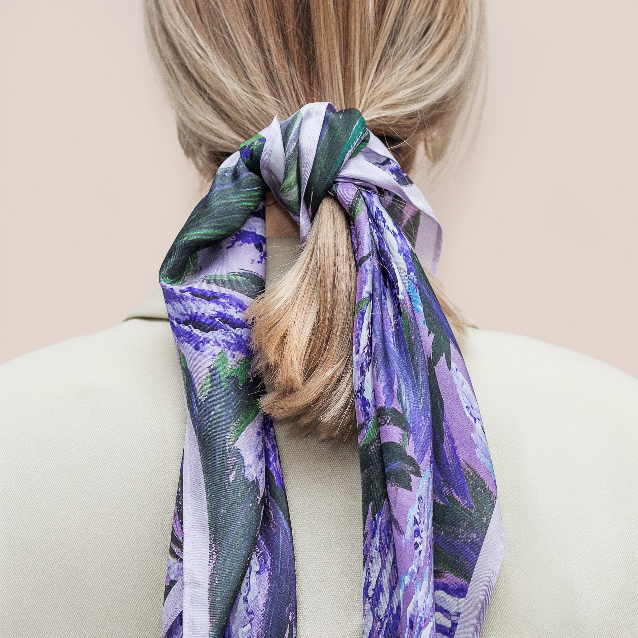 Silk Scarf "Lavander scented dream"