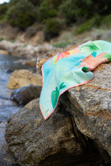 Silk Scarf "Pink Lotus Bloom"